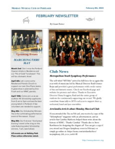 March 2020 MMC Newsletter