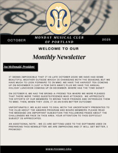 October 2025 MMC Newsletter