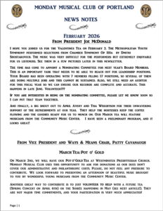 February 2026 MMC Newsletter